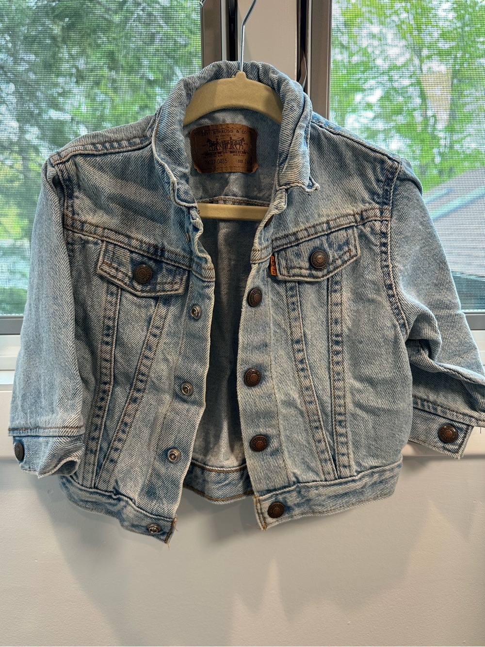 Vintage Levi’s Toddler Denim Jacket Light Wash 80s 90s Kids Trucker Coat